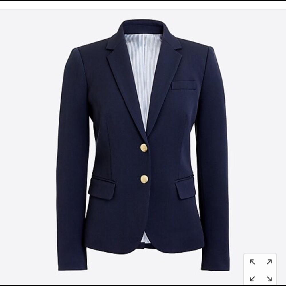 J. Crew Navy Schoolboy Blazer